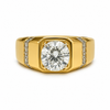 Round Diamond Men's Solitaire Ring | Prong Setting