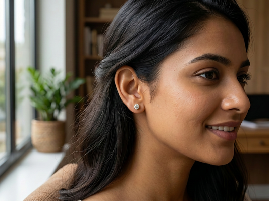 Round Brilliant Diamond Stud Earrings | Timeless Solitaire Elegance