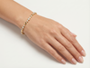 Round Brilliant Cut Diamond Bezel Tennis Bracelet | 24 Diamond Trilogy Setting