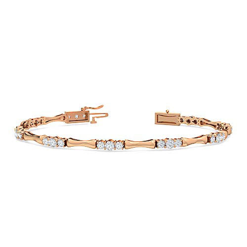 Tri Diamond Tennis Bracelet | Round Cut Prong Set Diamond Bracelet