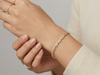 Bubble Shape Bezel Set Diamond Bracelet | Round Brilliant Cut Diamond Design