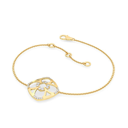 Square Shape Diamond Daily Wear Bracelet | Elegant Pavé Diamond Setting