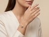 Casual Diamond Bangle Bracelet | Triangle-Inspired Brilliant Cut Diamond Bracelet