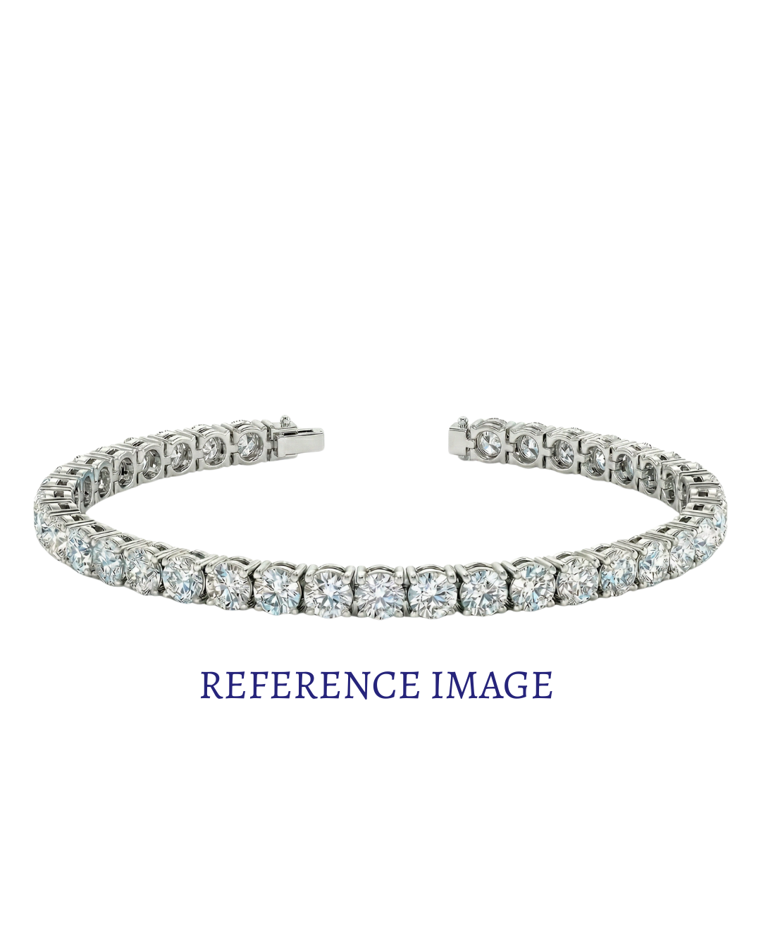 1.00 ct round diamond tennis bracelet | shared prong continuous line design