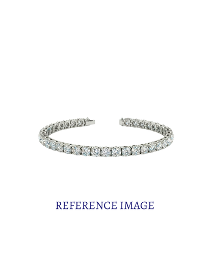 0.25 CT Round Diamond Tennis Bracelet | Shared Prong Continuous Line Design