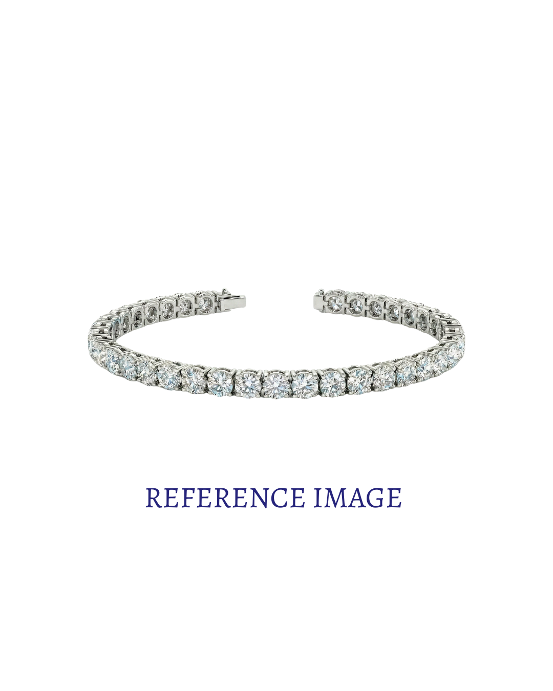 0.50 ct round diamond tennis bracelet | shared prong continuous line design