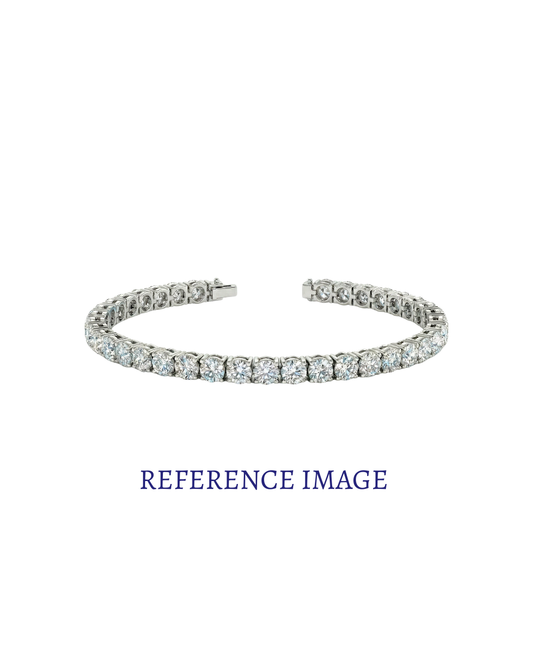 0.50 CT Round Diamond Tennis Bracelet | Shared Prong Continuous Line Design