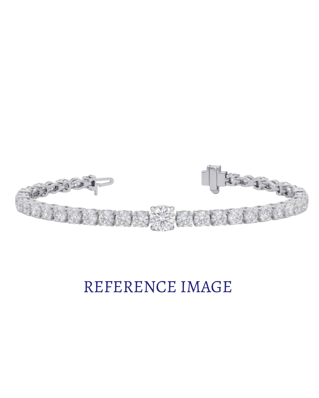 0.50 ct round diamond tennis bracelet | classic prong-set line design