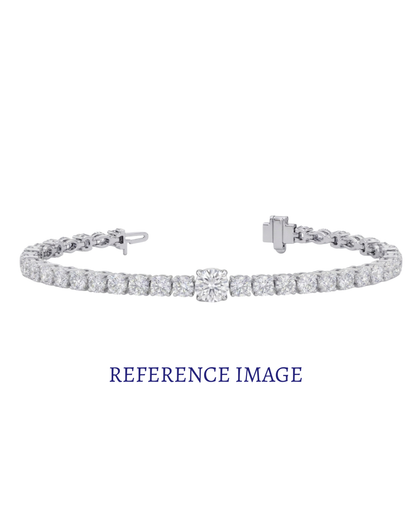 0.50 CT Round Diamond Tennis Bracelet | Classic Prong-Set Line Design