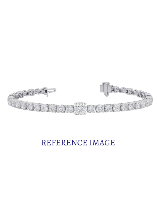 0.50 CT Round Diamond Tennis Bracelet | Classic Prong-Set Line Design