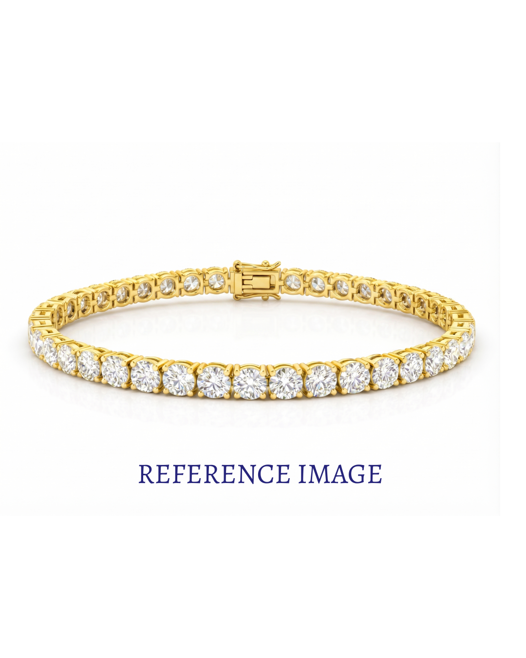 0.50 ct round diamond tennis bracelet | shared prong continuous line design