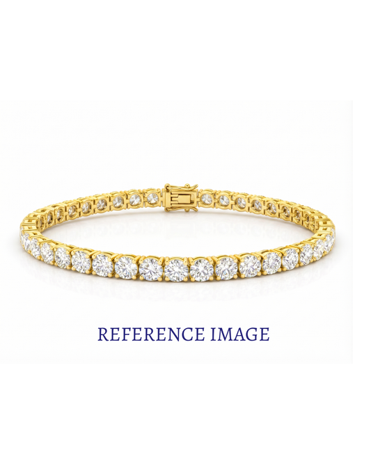 1.00 CT Round Diamond Tennis Bracelet | Shared Prong Continuous Line Design