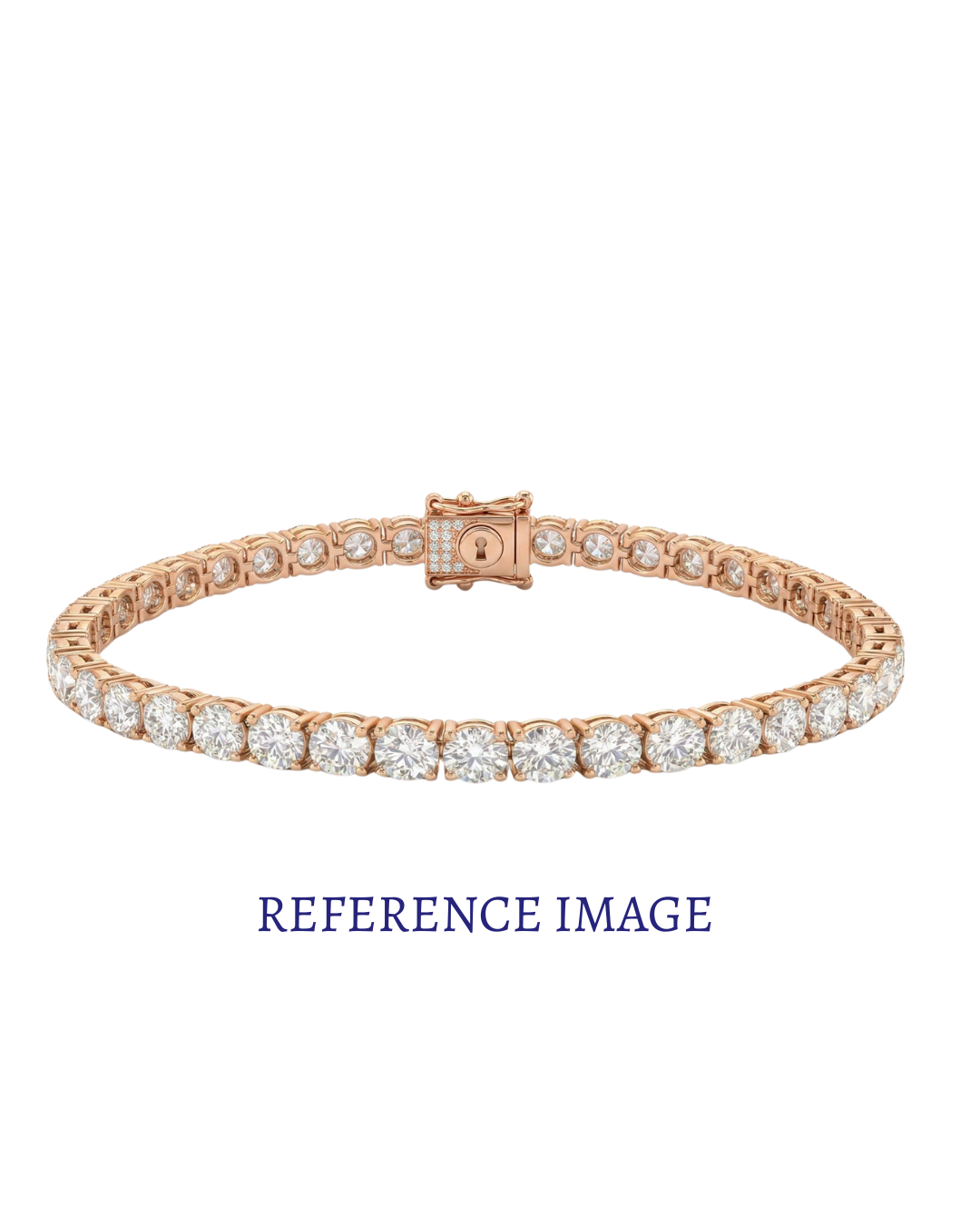 0.25 ct round diamond tennis bracelet | shared prong continuous line design