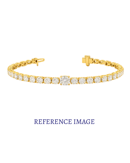 0.50 CT Round Diamond Tennis Bracelet | Classic Prong-Set Line Design