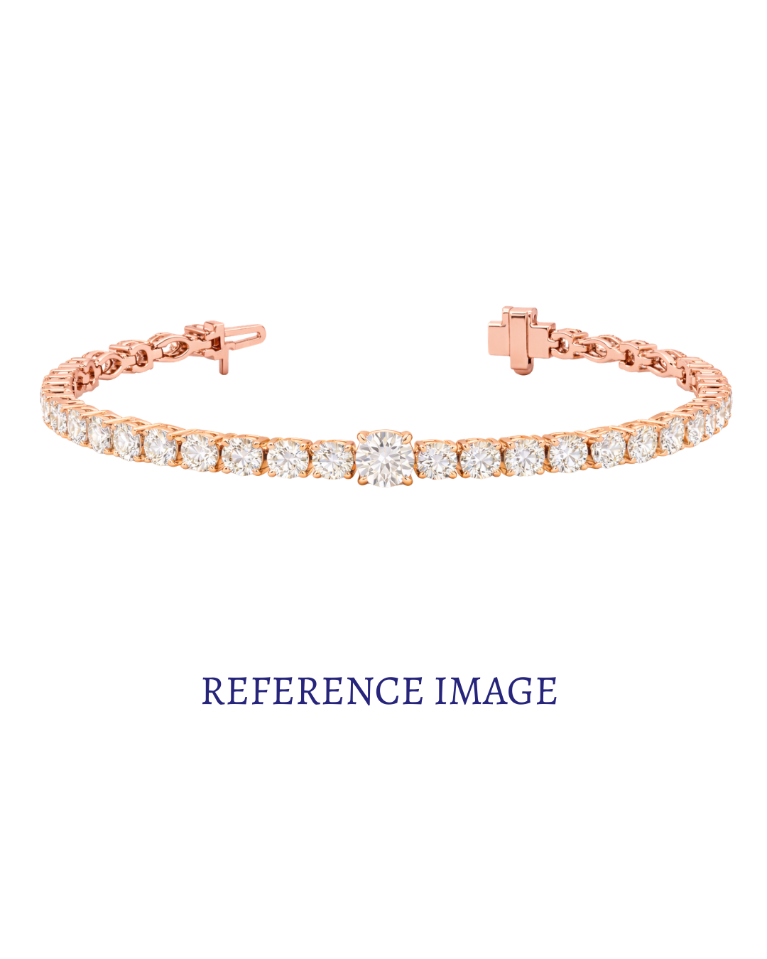 0.25 ct round diamond tennis bracelet | classic prong-set line design