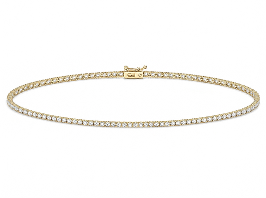 0.05 ct Round Diamond Women's Tennis Bracelet | Prong Setting