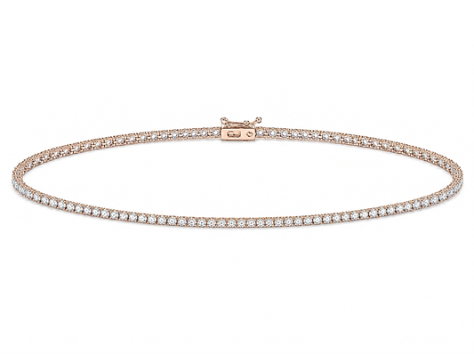 0.05 ct Round Diamond Women's Tennis Bracelet | Prong Setting