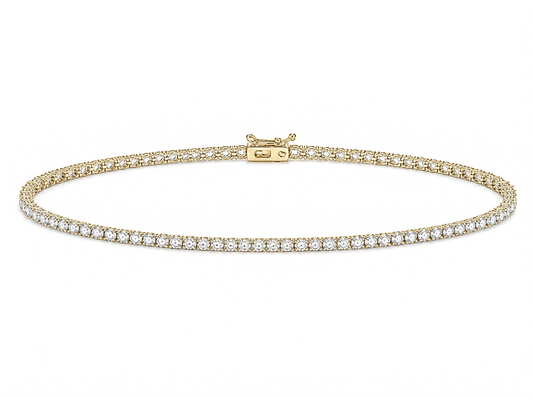 0.10 ct Round Diamond Women's Tennis Bracelet | Prong Setting