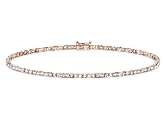 0.10 ct Round Diamond Women's Tennis Bracelet | Prong Setting