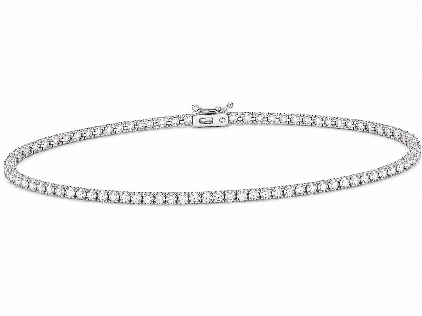 0.20 ct round diamond women's tennis bracelet | prong setting
