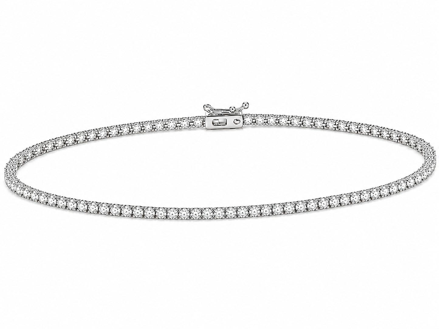0.25 ct round diamond women's tennis bracelet | prong setting