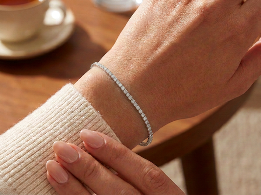 0.30 ct Round Diamond Women's Tennis Bracelet | Prong Setting