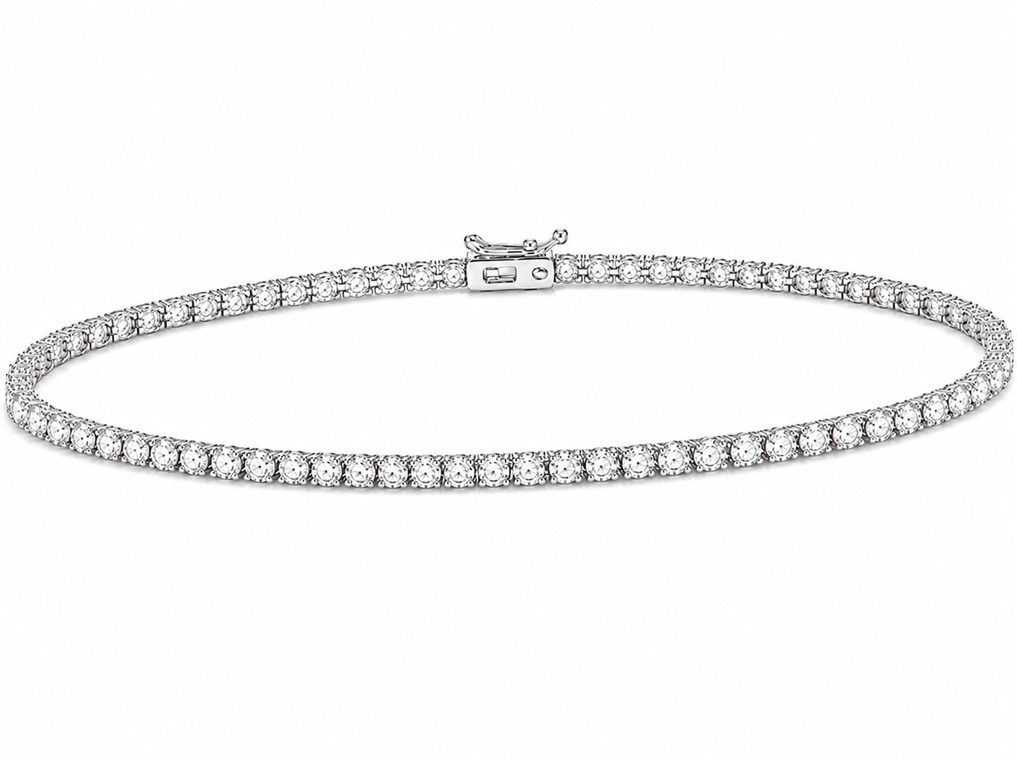 0.30 ct round diamond women's tennis bracelet | prong setting