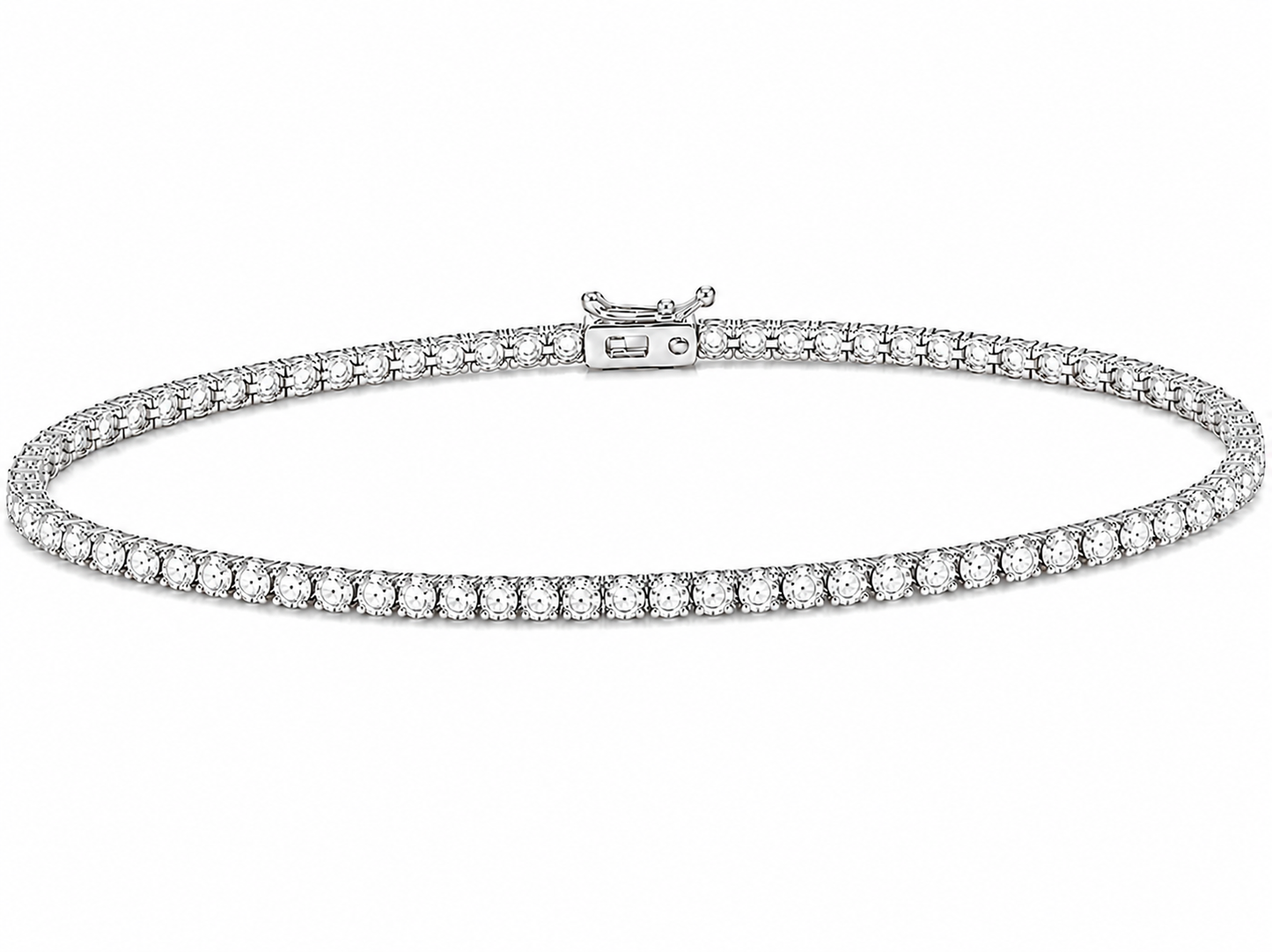 0.50 ct round diamond women's tennis bracelet | prong setting
