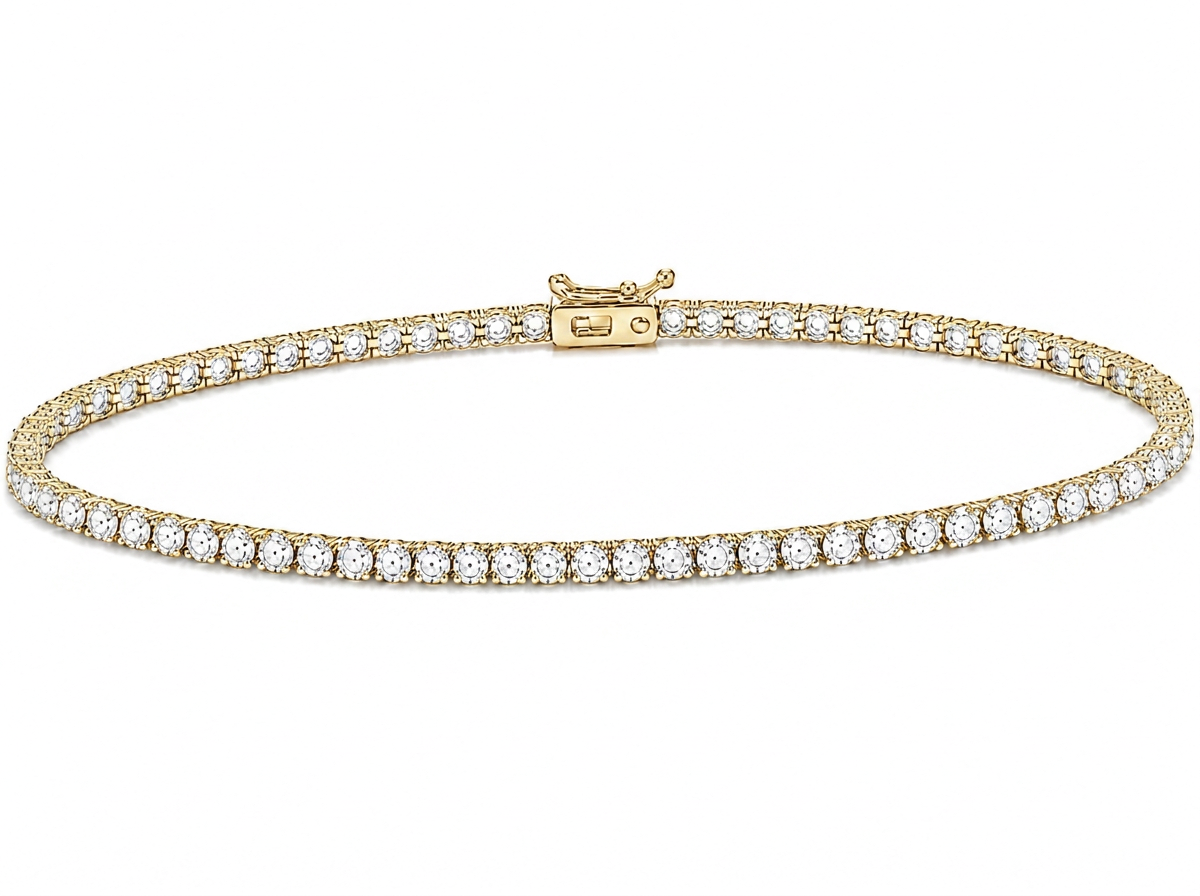 0.50 ct round diamond women's tennis bracelet | prong setting