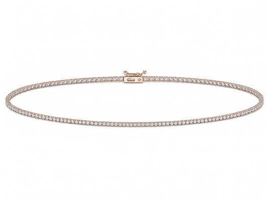 0.025 ct Round Diamond Women's Tennis Bracelet | Prong Setting