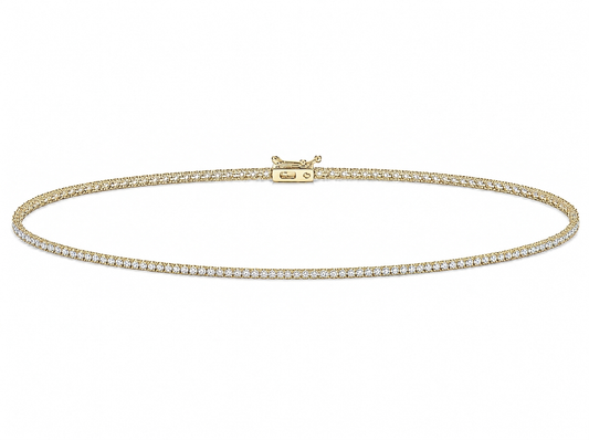 0.025 ct Round Diamond Women's Tennis Bracelet | Prong Setting