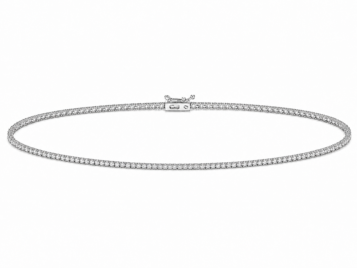 0.025 ct round diamond women's tennis bracelet | prong setting
