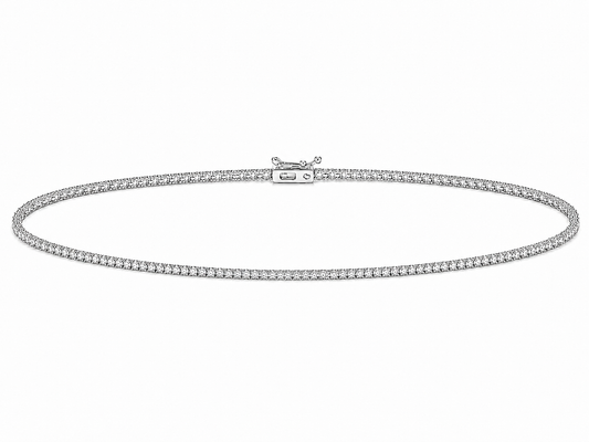 0.025 ct Round Diamond Women's Tennis Bracelet | Prong Setting
