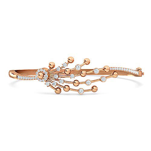 Peacock Feather Diamond Bracelet | Round Brilliant Cut Prong Set Bracelet