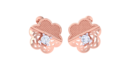 Round Brilliant Enchanted Double Solitaire Diamond Stud Earrings | Elegant Women's Setting