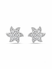 Round Cut Diamond Stud Women's Earrings | Floral Cluster Design