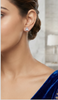 Triangular Frame Diamond Stud Earrings | Sculpted Prong-Set Open Design