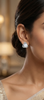 Interwoven Curve Diamond Stud Earrings | Sculpted Prong-Set Open Design