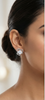 Angular Rhombus Diamond Stud Earrings | Open-Frame Prong-Set Design