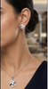 Round Brilliant Enchanted Double Solitaire Diamond Stud Earrings | Elegant Women's Setting