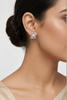 Round Brilliant Angelic Halo Diamond Stud Earrings | Elegant Women's Pavé Setting