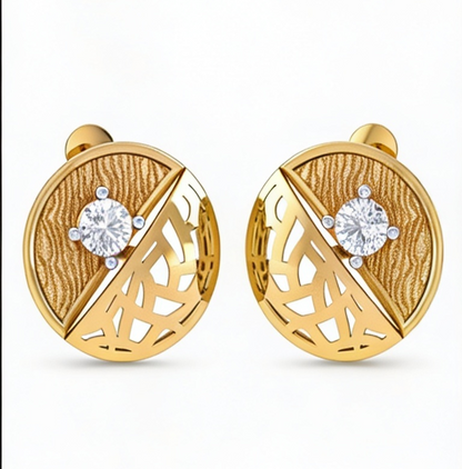Round Brilliant Twilight's Grace Double Solitaire Diamond Studs | Women's Setting