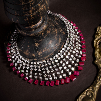 Scarlet Link Diamond Necklace Set