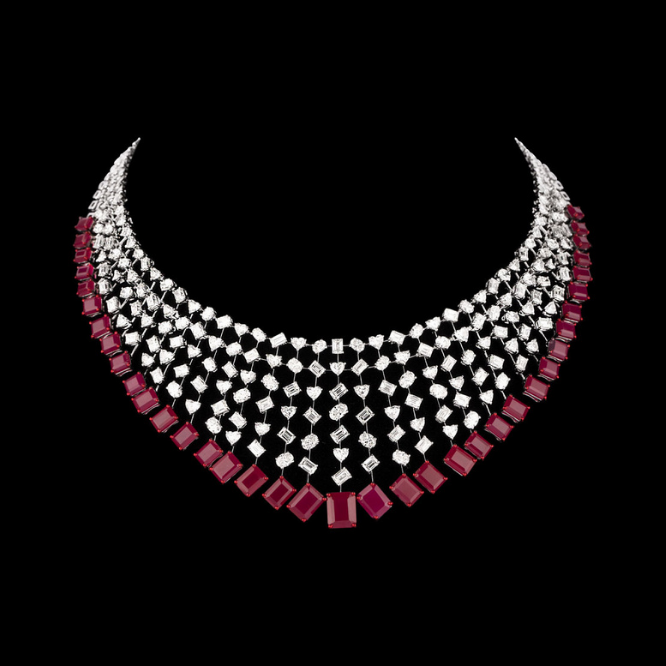 scarlet link diamond necklace set