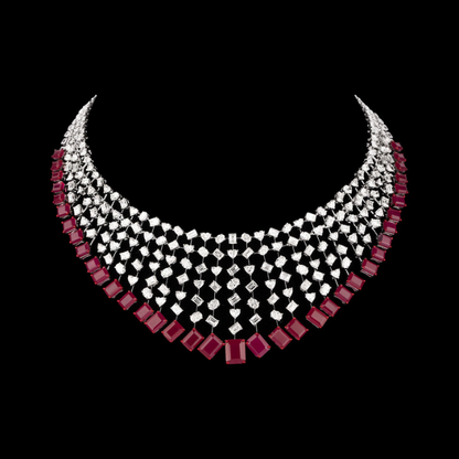 Scarlet Link Diamond Necklace Set