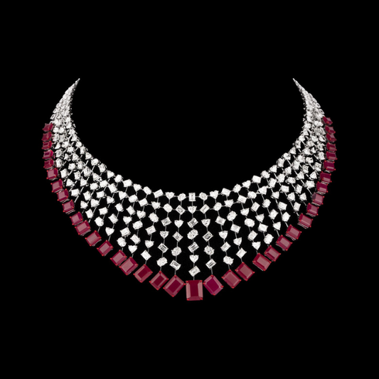 Scarlet Link Diamond Necklace Set