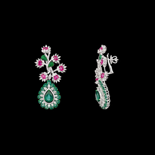 Blossom Vine Diamond Necklace Set