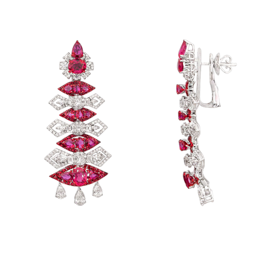 Radiant Geometry Diamond Choker Set