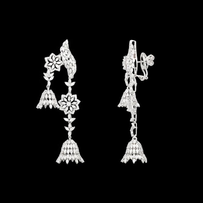 floral radiance diamond necklace set