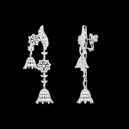 Floral Radiance Diamond Necklace Set